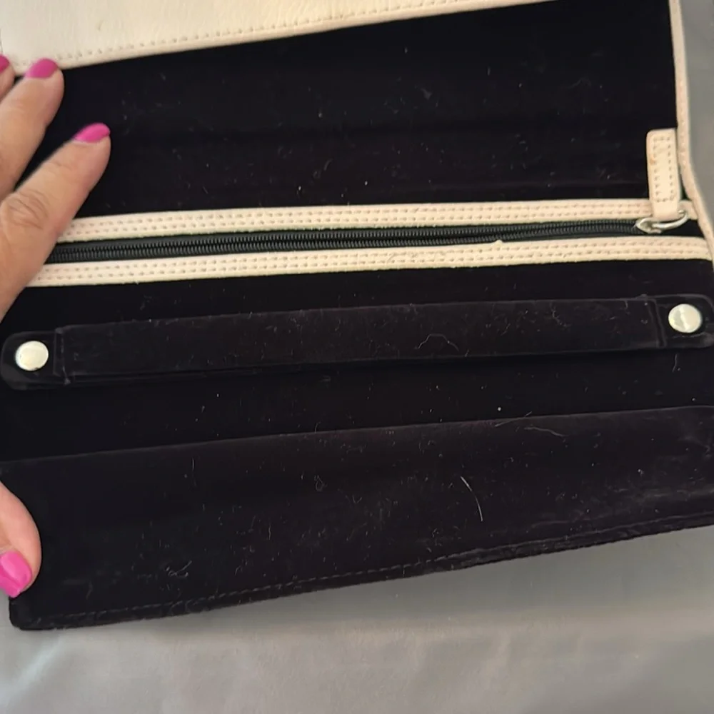 Pandora‎ Elegant Cream Clutch 10” X 4.5”